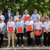 Die Klasse 10a, ein kleiner Teil der Absolventinnen und Absolventen der Mittelschule Ebern. 