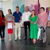 Gemeinsam gegen Brustkrebs: (von links) Cummins-Mitarbeiterinnnen Lisa Baasch, Rucha Kulkarni, Nicole Mora Maza, Pink-Ribbon-Vertreter Kilian Klein und Matthias Schafhauser, Elizabeth Pangracz, Heike Bühl (beide Cummins) und Geschäftsführer Robert Cochanski Rodriguez.