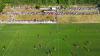 Diese Luftbildaufnahme entstand beim Relegationsspiel des FC Fuchsstadt gegen die SpVgg Bayern Hof, als über 1500 Fans auf den Kohlenberg kamen.
