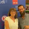Kathi Petersen hatte den DGB-Experten David Schmitt zum Treffen der ver.di-Frauen eingeladen, bei dem es um Migration und Beruf ging.