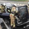 Die Feuerwehr Haßfurt war wegen eines in Brand geratenen Oldtimers mit zahlreichen Einsatzkräften vor Ort. 