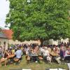 Tolle Kulisse im Pfarrgarten von Hopferstadt. Tolle Kulisse im Pfarrgarten von Hopferstadt.
