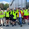Schülerinnen und Schüler der Fachklassen 10 beim Besuch der Firma Dachser.