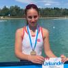 Emilia Mergenthal vom Ruder-Club Karlstadt ist Bayerische Meisterin im Leichtgewichts-Mädchen-Einer.