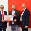 Das Foto zeigt (von links) Vorstandsvorsitzenden Peter Schleich, Matthias Zaworka, Geschäftsführer Haus Marienthal, und Erich Kuhn, Leiter Private Banking