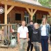 Waldkindergarten Volkach eröffnet die neue Überdachung