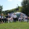 Die Campinggruppe um den Rienecker Leon Neuf (Dritter von links) mit ihrem Acht-Mann-Zelt.