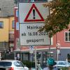 Im Zuge der Baumaßnahme am Mainkai wird in der zweiten Bauphase ab diesem Mittwoch der Mainkai voll gesperrt.