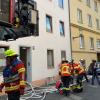 In der Johannitergasse lief am Donnerstag ein großer Feuerwehreinsatz.