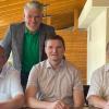 Der neue Vorsitzende der Kommunalpolitischen Vereinigung der CSU, Marcus Fröhlich (Mitte), zusammen mit seinen Stellvertretern Markus Oppelt (links), Hubert Endres (rechts) und Landtagsabgeordnetem Steffen Vogel (hinten).