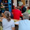 Die Besucher lauschten dem Vortrag von Bernadette Wörner