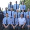 Bei der 145-Jahr-Feier der Feuerwehr Hemmersheim wurde auch Aktive der Wehren aus Pfahlenheim, Gülchsheim und Lipprichhausen ausgezeichnet. Im Bild die Geehrten mit (links) Kreisbrandmeister Jochen Hirsch und Kreisbrandinspektor Markus Schrödl, Kreisbrandrat Alfred Tilz (rechts) und (sitzend rechts vorne) Bürgermeister Karl Ballmann und stellvertretender Landrat Hans Herold.