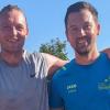 Finale der Herren - Daniel Sauer (links) und Clubmeister 2023 Lukas Oschmann (rechts).