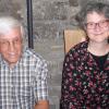 Wolfgang Kitscha, Organisator und Moderator des Erzähl-Cafés und Anne Maar, Leiterin des Schloss-Theaters Maßbach.