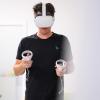 Hier läuft ein Besucher des "Level 3" Bereichs mit einer VR-Brille über eine Holzpaneele. Für ihn fühlt es sich so an, als ob dieses Holzbrett über einem Abgrund von 1000 Metern schwebt. So kann er auf virtuelle Art und Weise neuen Körperempfindungen nachspüren, ohne sich dem realiten Risiko auszusetzen. Hier läuft ein Besucher des "Level 3" Bereichs mit einer VR-Brille über eine Holzpaneele. Für ihn fühlt es sich so an, als ob dieses Holzbrett über einem Abgrund von 1000 Metern schwebt. So kann er auf virtuelle Art und Weise neuen Körperempfindungen nachspüren, ohne sich dem realiten Risiko auszusetzen.