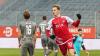 Hier jubelt Maximilian Breunig noch im Trikot der Würzburger Kickers. Am Donnerstag stand er für den SC Freiburg gegen West Ham United auf dem Platz.