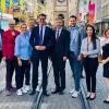 Von links: Stadträtin Nadine Lexa, Detlef Heim, Bundestagsabgeordneter Paul Lehrieder, Landtagskandidatin Andrea Behr, 2. Bürgermeisterin der Stadt Würzburg Judith Roth-Jörg, CSU-Fraktionsvorsitzender Wolfgang Roth, Ministerpräsident Hendrik Wüst, Oberbürgermeister Christian Schuchardt, Bürgermeister der Gemeinde Kirchheim Björn Jungbauer, Sozialreferentin Hülya Düber, 2. Bürgermeisterin von Ochsenfurt Rosa Behon, Kreisvorsitzende der CSU und Stadträtin Christine Bötsch sowie Stadträtin Rena Schimmer.