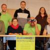 Die Theatergruppe Stockheim probt bereits fleißig für die vier Aufführungen des Lustspiels "Silberhochzeit" (vorne von links): Ronald Streit, Thea Triftshäuser, Udo Diemer und Daniela Streit sowie (hinten von links) Daniel Stapf, David Diemer, Inge Storath und Sophia Then.