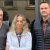 Der neue Gemeinderat Michael Hofmann (von links) mit der dritten Bürgermeisterin Susanne Selke und Bürgermeister Stehpan Morgenroth.
