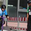 Viktor Zonho (29) brachte den Schülerinnen und Schülern in Gemünden beim Gorilla-Day am Mittwoch das Scooter fahren bei. Er selbst fährt seit 15 Jahren Scooter und war Europameister in der Disziplin.