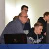 Richtig eingespielt ist das  Technik-Team der Lohrer Mopper (von links): Karl-Hermann Hummel, Daniel Feicht, dahinter Tobias Hummel, Julian und Matthias Lübeck. 