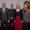 Vize-Gauschützenmeisterin Monika Leirich (von links) ehrte Herbert Volkamer für ein halbes Jahrhundert im Schützenverein und den Verbänden. Schützenmeister Matthias Grün und seine Stellvertreterin Gunda Fuchs zeichneten Friedrich Ott, Stephan Jamm und Christa Hein für jahrzehntelange Vereinstreue aus.