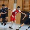 Die SG Quelle Fürth (in Lila) ist mittlerweile schon Stammgast beim Schnitthapper-Hallencup in Nüdlingen und beendete das Turnier auf dem dritten Platz.