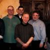 Ehrung und Verabschiedung verdienter Mitarbeiter (von links): Martin Riedmann, Wolfgang Danz, Jannis Kohl (Geschäftsführer), David Polack, Thomas Eisner, Vasilis Härtel (Betriebsratsvorsitzender), Frederik Paul (Geschäftsführer).