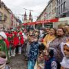50. Kinderfaschingszug von der Würzburger Residenz zum Vierröhrenbrunnen.