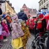 50. Kinderfaschingszug von der Würzburger Residenz zum Vierröhrenbrunnen.