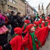 50. Kinderfaschingszug von der Würzburger Residenz zum Vierröhrenbrunnen.