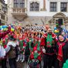 50. Kinderfaschingszug von der Würzburger Residenz zum Vierröhrenbrunnen.