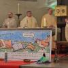Im Mittelpunkt des Don Bosco-Fests stand der Festgottesdienst in der Don-Bosco-Kirche. Auf dem Foto von links Markus Messner, Pater Franz Xaver Berchtold, Pater Leonhard Szewczyk, Domkapitular Monsignore Clemens Bieber, Weihbischof Dr. Gerhard Schneider und Pater Hatto von Hatzfeld.