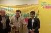 Politisches Aschermittwochstreffen der FDP in Wertheim mit (von links): Wolfgang Kuhl, Benjamin Denzer und Mirwais Wafa.