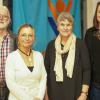 Angela Kriegsmann (Zweite von rechts) übernimmt den Vorsitz des TV Hofheim. Mit ihr im Vorstand  des Vereins engagieren sich unter anderem: Katharina Kettenburg (rechts), Sylvia Hoh und Reinhard Ott.