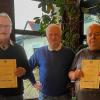 Im Bild von links: Gerhard Fiedler, 1. Vorsitzender Bernd Winkel, Andreas Leutert. Nicht im Bild: Dr. Ralf Schmidt