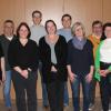 Unser Foto zeigt (von links) 2. Vorsitzende Claudia Wehner sowie die Geehrten Lothar Schäfer (40 Jahre), Daniela Pfrang (40), Nikolas Wehner (25), Janina Sollner (40), Andreas Kröckel (40), Tanja Wehner (40), Helmut Will (40), Doris Albert (40) und Vorsitzenden Christoph Schäfer.
