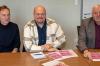 Kai Hofmann (Mitte) ist der neue Festwirt des Eberner Altstadtfests. An seiner Seite Quartiersmanager Stefan Kaiser (links) und Bürgermeister Jürgen Hennemann (rechts).
