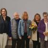 Bei der Mitgliederversammlung des Christophorus-Vereins Euerbach bedankten sich 1. Vorsitzende Eva Baunach (Mitte) sowie von links Kindergartenleiterin Nathalie Koch und Bürgermeisterin Simone Seufert bei den langjährigen Vereinsmitgliedern Klaus Henneberger (40 Jahre), Gabriele Mehler (20-jähriges Dienstjubiläum), Gabriele Scheller (50 Jahre) und Silvia Siegmann (30 Jahre).