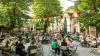 Endlich wieder Frühling, endlich wieder Biergarten-Zeit  - wie hier in der  Waldschänke Dornheim in der Würzburger Zellerau.