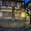 Abendstimmung auf dem Marktplatz in Ebern.