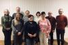 Unser Foto zeigt den neuen Vorstand des Gesangvereins Frohsinn aus Riedenberg (vorne, von links): Franziska Seuring, Ellen Hüther und Maria Wolf sowie (hinten, von links) Evelyn Schneider, Edwin Dorn, Josef Schaab, Doris Hergenröder, Hubert Dorn und Erhard Schumm.