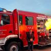 Mit einem Kuchen in der Form eines Feuerwehrautos wurde Kommandant Christian Wehner überrascht, als er das neue LF 10 vorstellte.