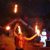 Fakir Alencimbra trotzt den Flammen.