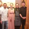 Bekamen viel Applaus für die Speisen und die Silvaner: (von links) Peter Geil, Peter Pliger, Andreas Kröckel, Valentin Rottner, Lisa Lehritter, Matthias Schäfer, Dave Metz, Rudolf May und Prinzessin Stephanie zu Löwenstein.