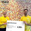 Astrid Goslar und Marco Gentile, Local Community Engagement Leader beim Ikea-Einrichtungshaus in Würzburg