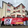 Regionalvorstandsmitglied Uwe Kinstle (links) mit dem Team der Würzburger Sozialstation.
