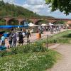 Am Mainkai in Marktheidenfeld öffnet an diesem Sonntag der Maimarkt seine Pforten für die Besucher.