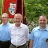 Über 50 Jahre Eingemeindung Zimmerns in die Stadt Marktheidenfeld freuten sich am 1. Mai (von links): Ortssprecher Georg Riedmann, Marktheidenfelds Bürgermeister Thomas Stamm und der Vorsitzende der Freiwilligen Feuerwehr Zimmern, Mario Riedmann.