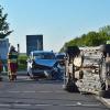 Ein spektakulärer Verkehrsunfall ereignete sich am Sonntagabend an der Norma-Kreuzung in Bad Königshofen.